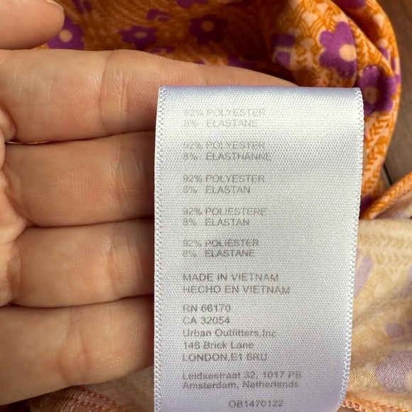 Floral Spaghetti Strap Maxi Dress -‎ Purple and Orange - Picture 5 of 10